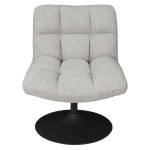 Paris Prix Fauteuil Pivotant Design "Anton" 89cm Gris