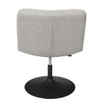Paris Prix Fauteuil Pivotant Design "Anton" 89cm Gris
