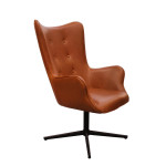 Paris Prix Fauteuil Pivotant Design "Helsinki" 107cm Marron