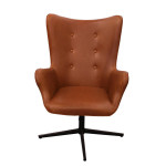 Paris Prix Fauteuil Pivotant Design "Helsinki" 107cm Marron