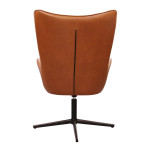 Paris Prix Fauteuil Pivotant Design "Helsinki" 107cm Marron
