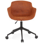 Paris Prix Fauteuil Pivotant Design "Larizona" 80cm Marron