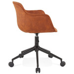 Paris Prix Fauteuil Pivotant Design "Larizona" 80cm Marron