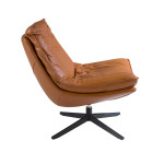 Paris Prix Fauteuil Pivotant En Cuir "Anderson" 87cm Marron