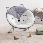 Paris Prix Fauteuil Pliable Enfant "Renard" 51cm Gris