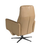 Paris Prix Fauteuil Relax Pivotant En Cuir "Quincy" 108cm Sable