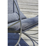 Paris Prix Fauteuil Rocking Chair De Jardin "Caprera" 120cm Gris