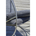 Paris Prix Fauteuil Rocking Chair De Jardin "Caprera" 120cm Gris