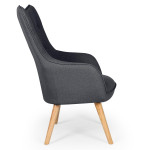 Paris Prix Fauteuil Scandinave "Aimee" 67cm Gris Foncé