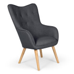 paris prix Fauteuil Scandinave "Aimee" 67cm Gris Foncé