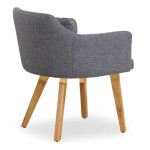Paris Prix Fauteuil Scandinave "Alan" 70cm Gris Clair