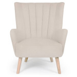 paris prix Fauteuil Scandinave Bouclette "Jay" 94cm Beige