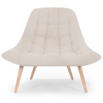 paris prix Fauteuil Scandinave Bouclette "Johan" 102cm Beige