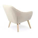 Paris Prix Fauteuil Scandinave Bouclette "Taon" 83cm Beige