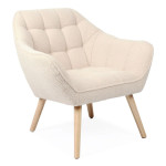 paris prix Fauteuil Scandinave Bouclette "Taon" 83cm Beige