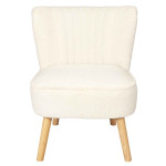 Paris Prix Fauteuil Scandinave Design "Erika" 72cm Blanc
