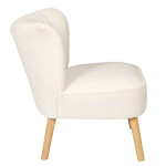 Paris Prix Fauteuil Scandinave Design "Erika" 72cm Blanc