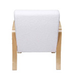 Paris Prix Fauteuil Scandinave Design "Hella" 80cm Blanc