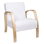 paris prix Fauteuil Scandinave Design "Hella" 80cm Blanc