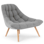 paris prix Fauteuil Scandinave en Tissu "Johan 102cm Gris