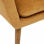 Paris Prix Fauteuil Scandinave En Velours "Sinel" 83cm Ocre