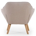 Paris Prix Fauteuil Scandinave Matelassé "Taon" 83cm Beige