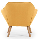 Paris Prix Fauteuil Scandinave Matelassé "Taon" 83cm Jaune