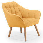paris prix Fauteuil Scandinave Matelassé "Taon" 83cm Jaune