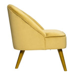 Paris Prix Fauteuil Scandinave "Naova" 78cm Jaune Cumin