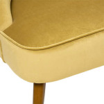 Paris Prix Fauteuil Scandinave "Naova" 78cm Jaune Cumin