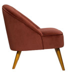 Paris Prix Fauteuil Scandinave "Naova" 78cm Terracotta