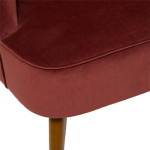 Paris Prix Fauteuil Scandinave "Naova" 78cm Terracotta