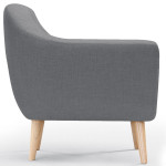 Paris Prix Fauteuil Scandinave Tissu "Lopy" 78cm Gris