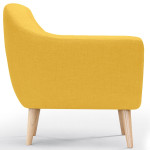 Paris Prix Fauteuil Scandinave Tissu "Lopy" 78cm Jaune