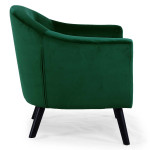 Paris Prix Fauteuil Scandinave Velours "Lopy" 79cm Vert