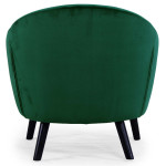 Paris Prix Fauteuil Scandinave Velours "Lopy" 79cm Vert
