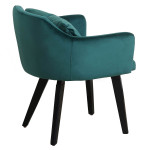 Paris Prix Fauteuil Scandinave Velours "Scanda" 70cm Vert