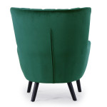 Paris Prix Fauteuil Scandinave Velours "Velvet" 94cm Vert
