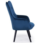 Paris Prix Fauteuil Scandinave Velours "Vianey" 100cm Bleu