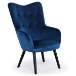 paris prix Fauteuil Scandinave Velours "Vianey" 100cm Bleu