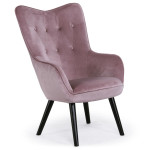 paris prix Fauteuil Scandinave Velours "Vianey" 100cm Rose