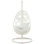 Paris Prix Fauteuil Suspendu & Coussin "Bula" 197cm Blanc