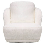 Paris Prix Fauteuil Tissu "Peau De Mouton" 77cm Crème