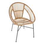 paris prix Fauteuil Vintage en Osier "Agathe" 86cm Naturel