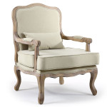 paris prix Fauteuil Vintage Louis XV "Esteban" 96cm Beige