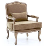 paris prix Fauteuil Vintage Louis XV "Esteban" 96cm Taupe