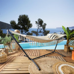 Paris Prix Hamac Avec Franges "Sumatra" 90x285cm Beige