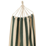 Paris Prix Hamac En Tissu "Grandes Rayures" 200cm Vert Foncé