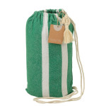 Paris Prix Hamac En Tissu "Petites Rayures" 200cm Vert Foncé