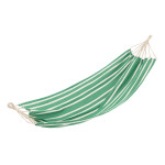 paris prix Hamac en Tissu "Petites Rayures" 200cm Vert Foncé